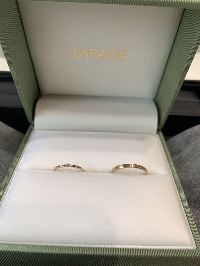 LAPAGEの結婚指輪