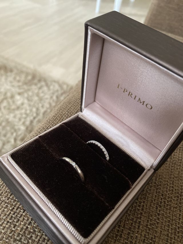 ハーフエタニティがとてもかわいいです^ ^