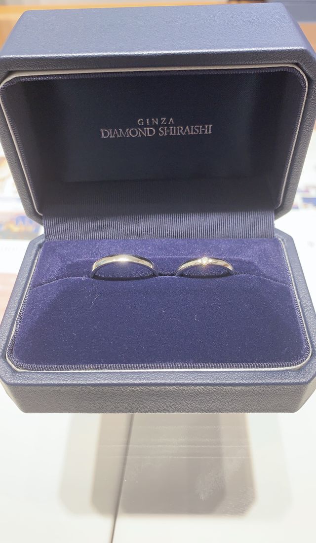 ダイヤモンドがすごくキラキラしてて綺麗でした。