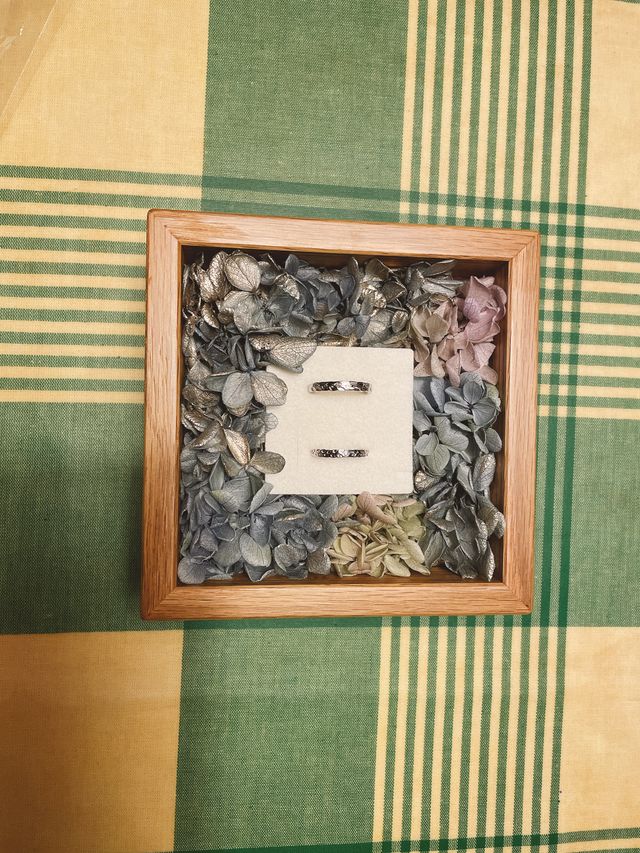 リングピローも別注で買いました