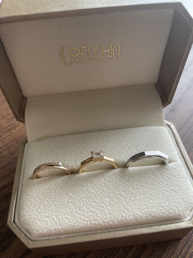 婚約指輪と同じブランドで結婚指輪も購入しました。