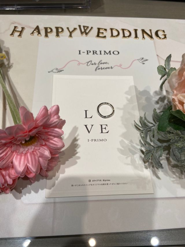 ハルツキDR7。店員さんと一緒に素敵な指輪に出会えました！