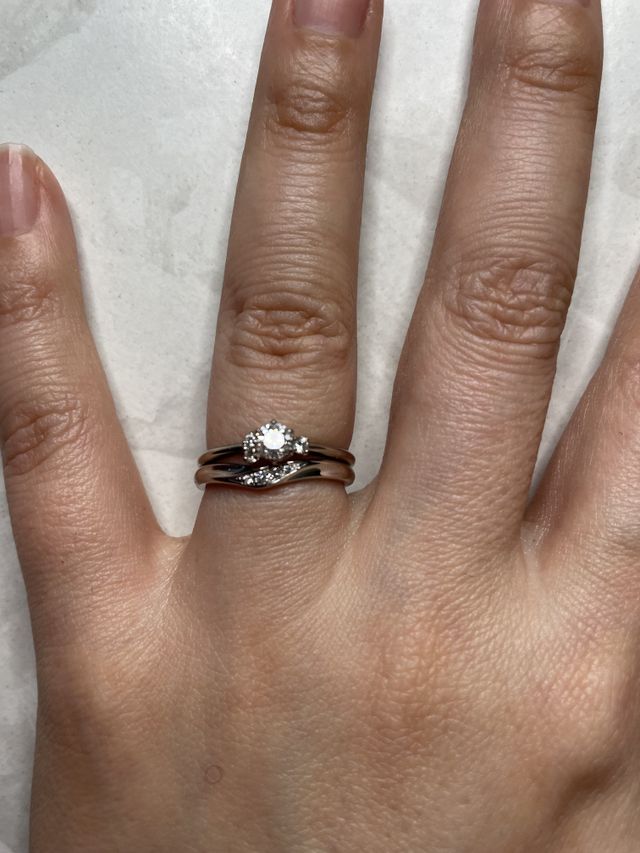 エンゲージリングとマッチして嬉しいです！！！