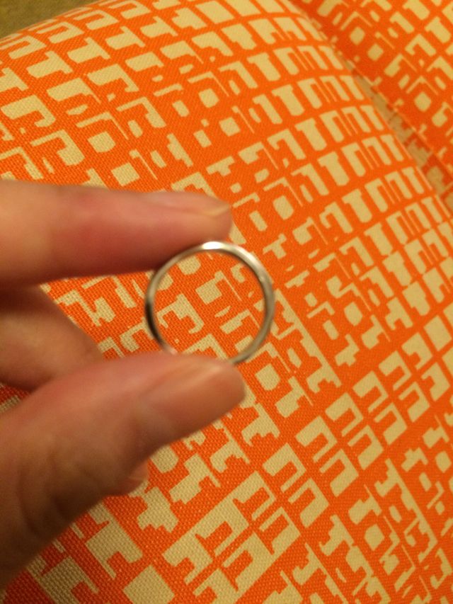 指輪のアップです