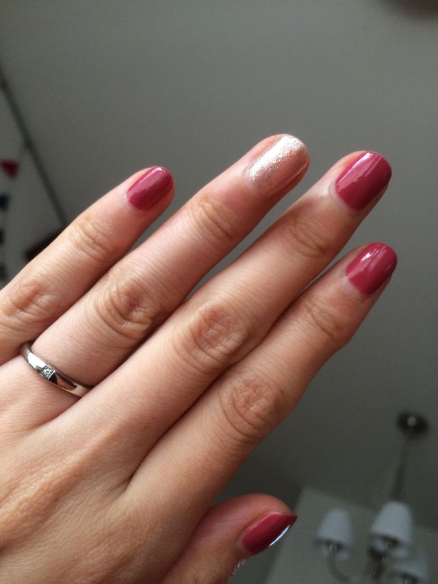 結婚式直後のネイルと合わせて♡