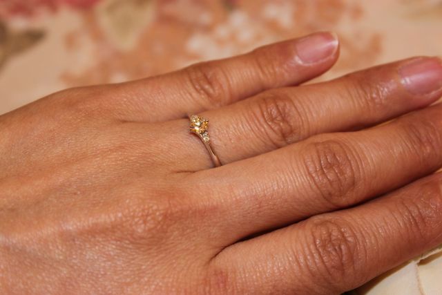 プロポーズ成功！彼女に着けてもらいました！