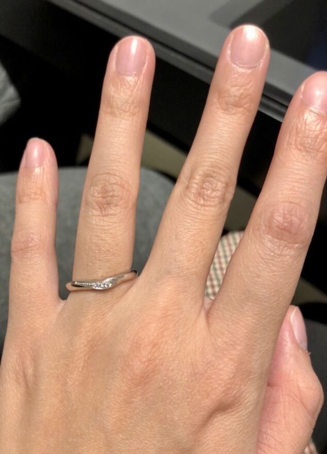 やわらかくて優しい雰囲気のあるリングです