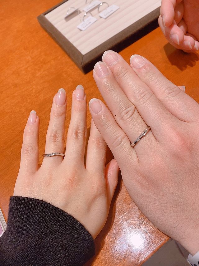 ウェーブの形を選びました。