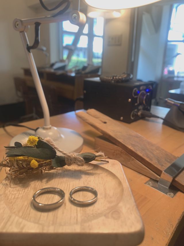 お互い相手のリングを作成！
一生の宝物に♡