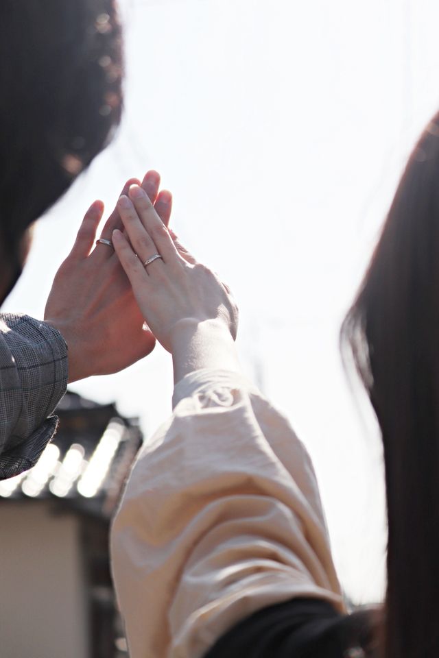 店舗で受け取ってから写真を撮っていただきました