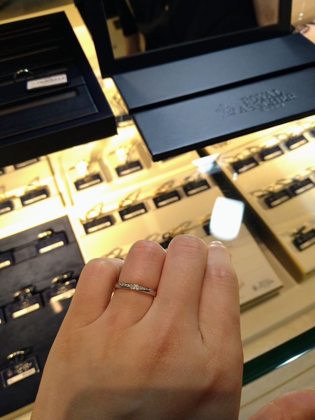 ダイヤモンドがキラキラでした