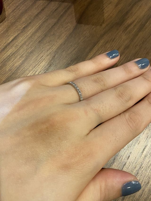 初めて着用した時の写真です。