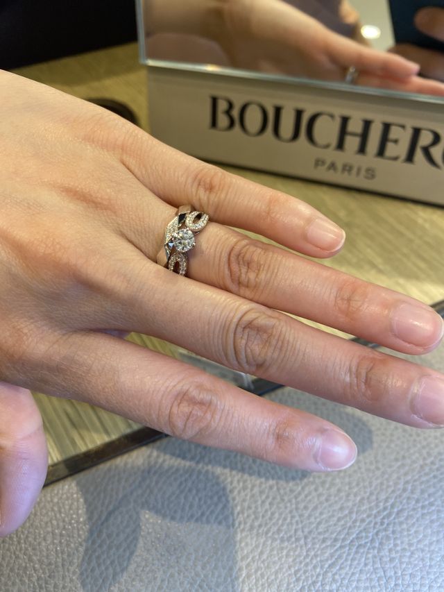 ファセット、一部ダイヤ、ポンドゥパリとの重ね合わせ