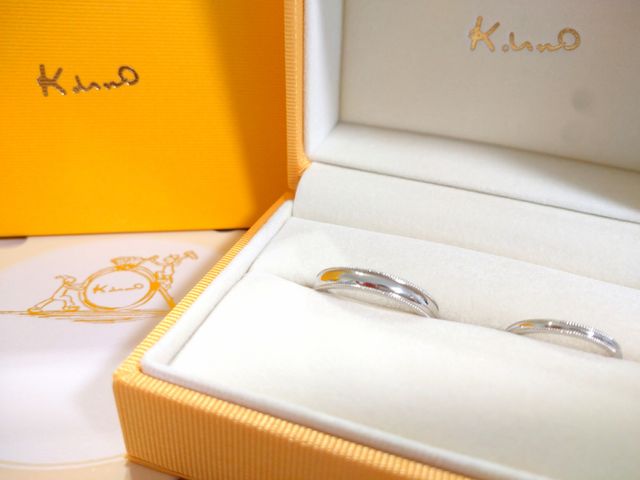 ミル打ちのリングです。