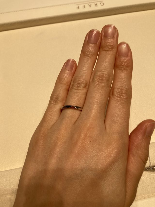 珍しいデザインの結婚指輪