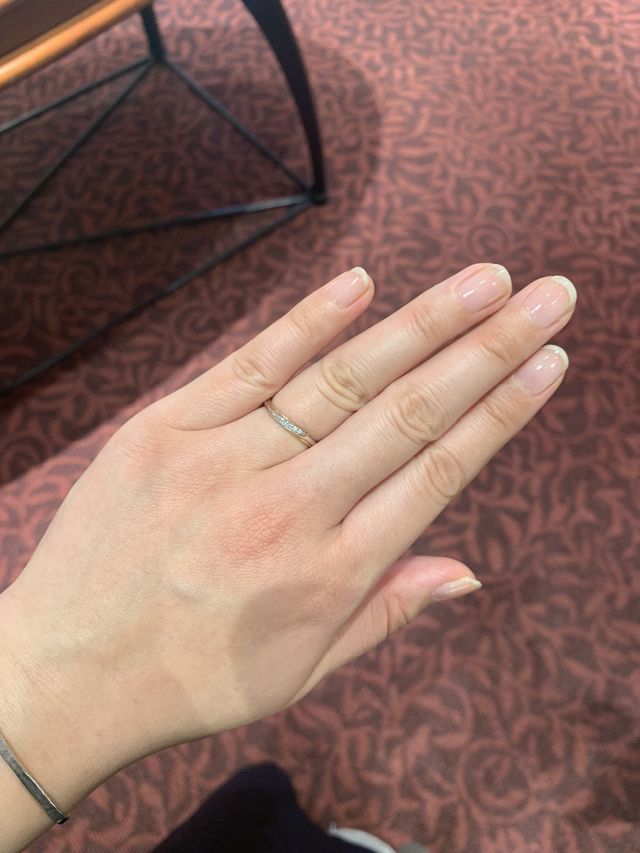 女性用の方を付けさせて頂きました。