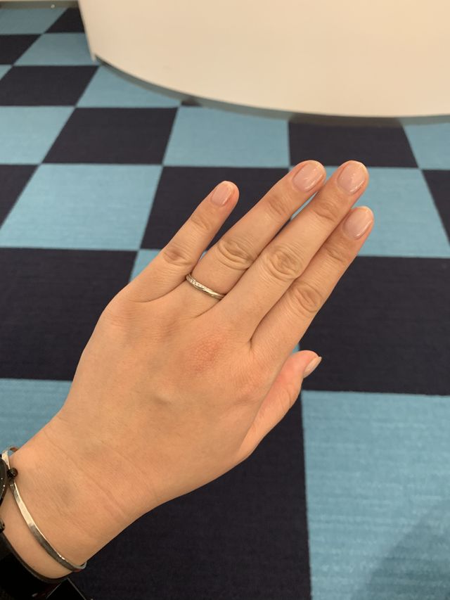 細めのラインでした。