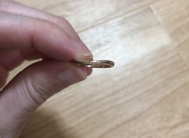 追加料金でミル打のデザインも可能