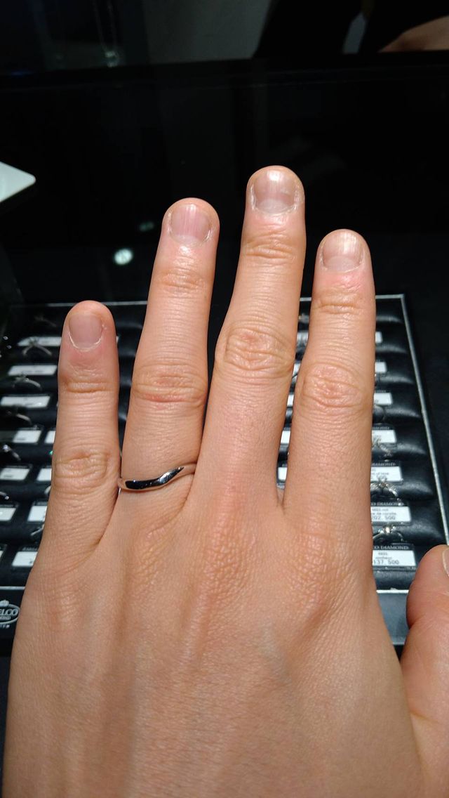 結婚指輪試着