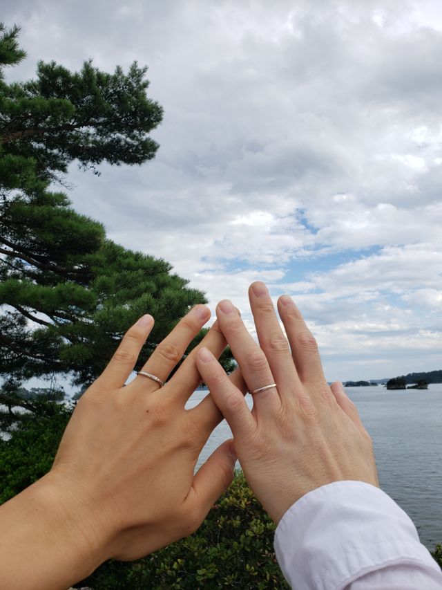 旦那は石なし、私は石ありです！