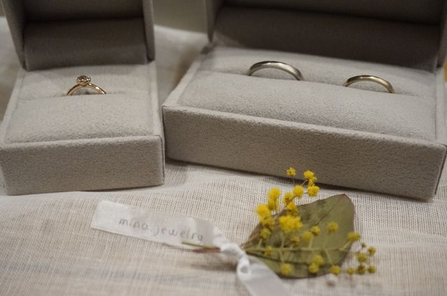 婚約指輪、結婚指輪の両方をオーダーしました