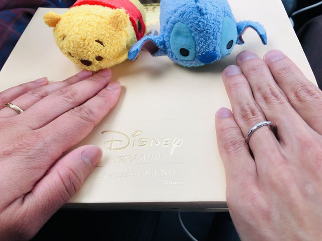 プラチナとイエローゴールドの指輪