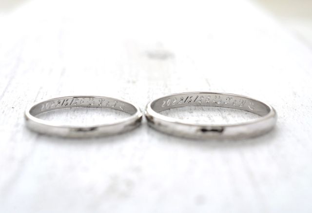 リング内側の刻印が可愛い✨