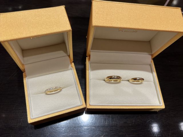 結婚指輪を買いました！