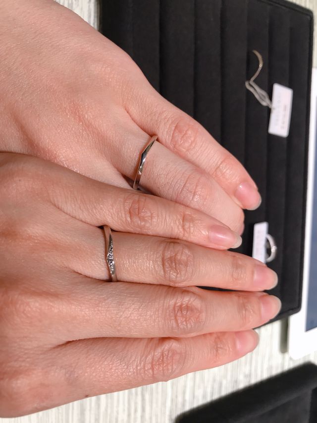 希望を伝え最初もってきていただいたリングで決定しました。