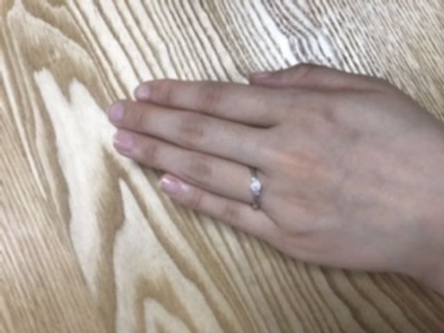 キタルファを着用したときの写真です！ダイヤも大きいです。