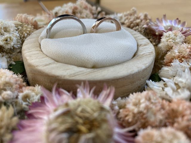 結婚式に向けて結婚を作りました。プラチナとピンクゴールド