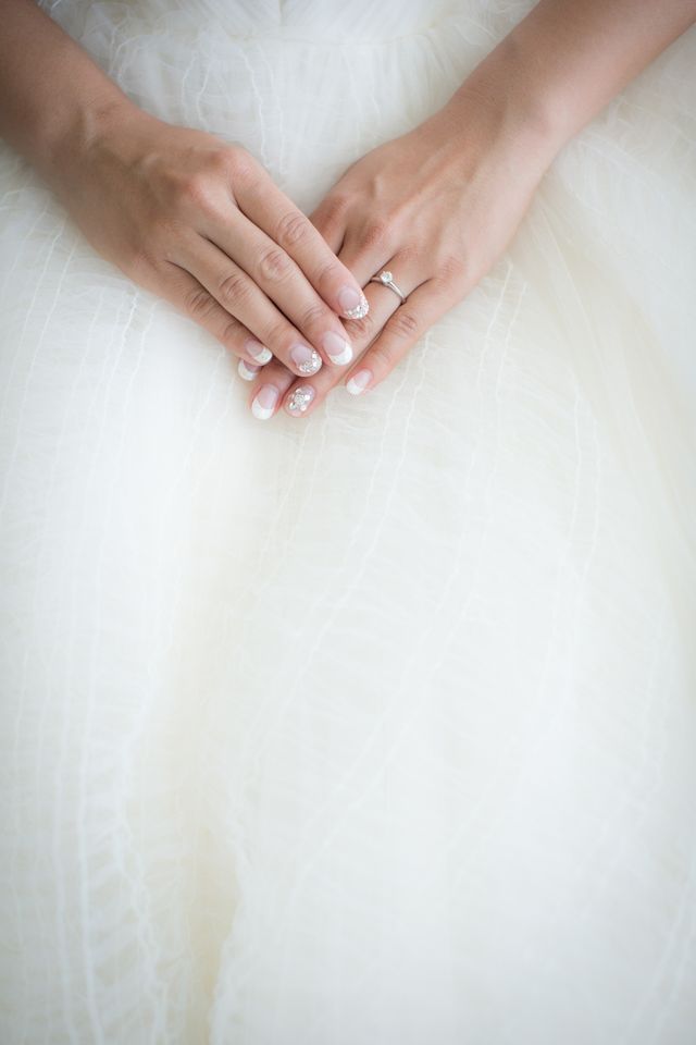 結婚式の前のお支度シーンでの写真です。