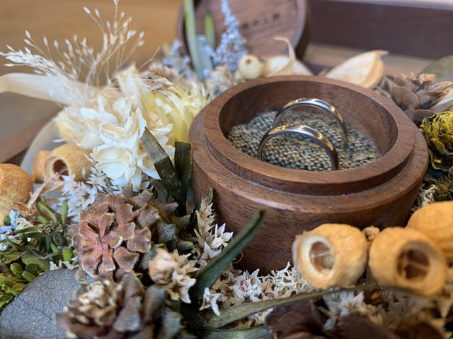 製作終了後、リングケースに入れて撮りました。