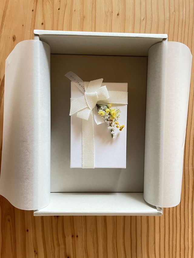 かわいい小さな箱に入っていました。