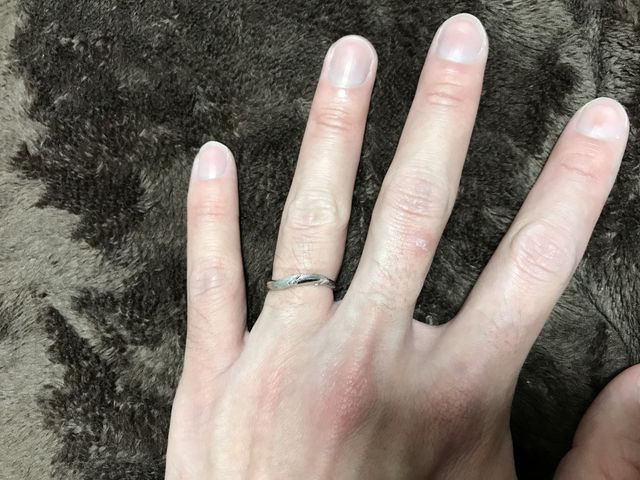 実際に着用した様子です。