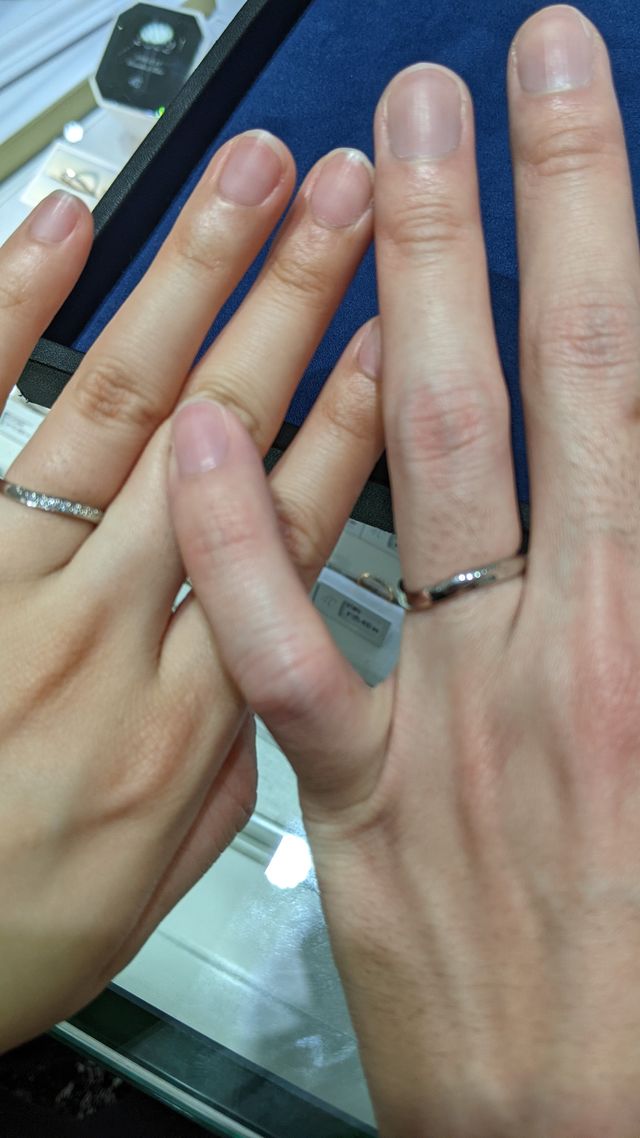 実際に着用した様子です。