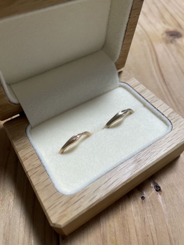 付属のリングボックスもナチュラルでかわいいです