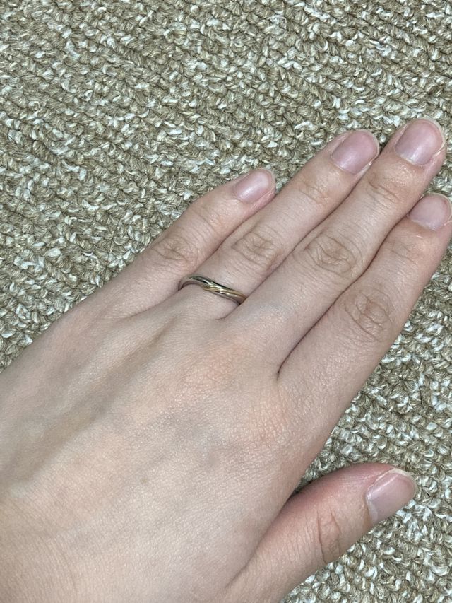 ゴールドのラインが入っています