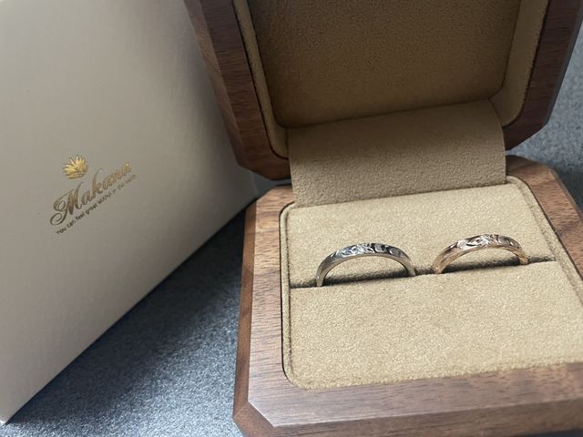 makanaの結婚指輪です。