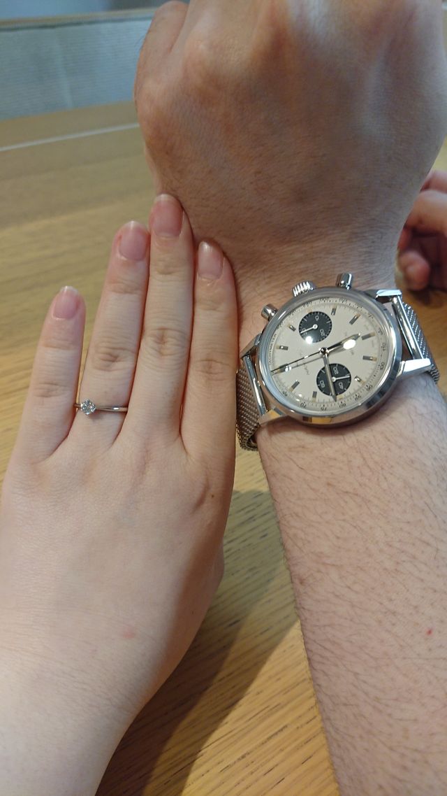 婚約指輪とお返しの時計