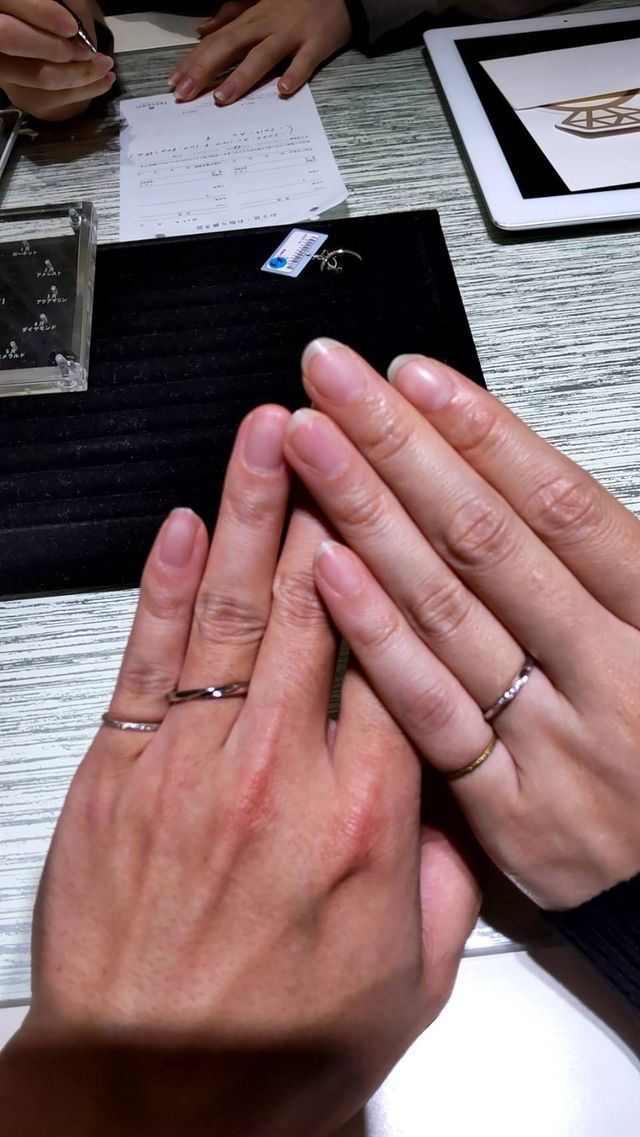 華奢で細身のリングです