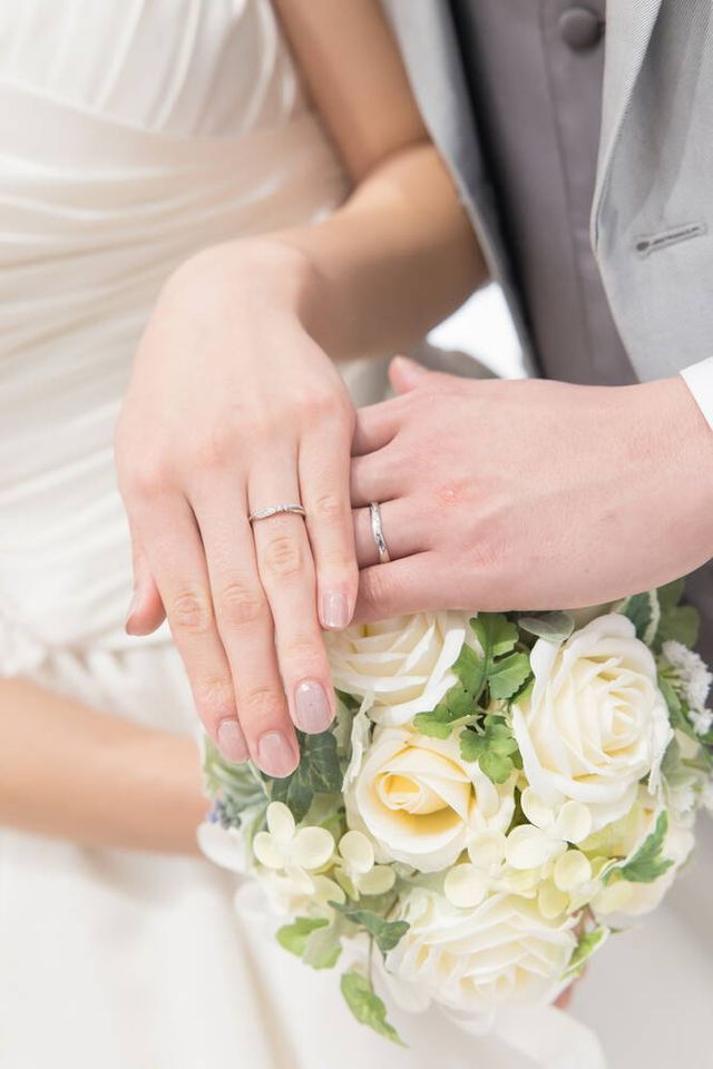 前撮りの際に撮ってもらいました。