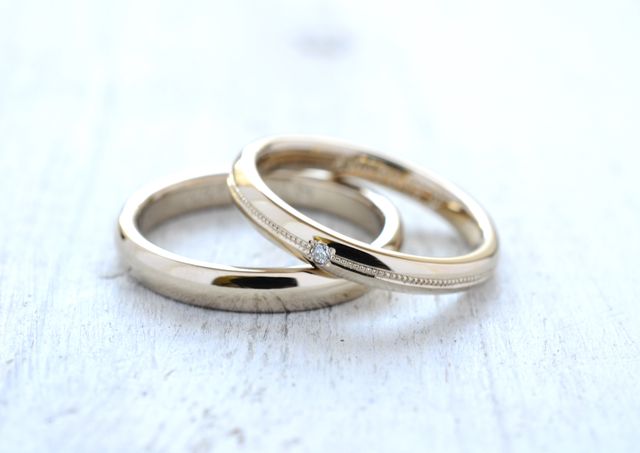 指輪完成後、工房さんから素敵なお写真を複数枚いただけます。