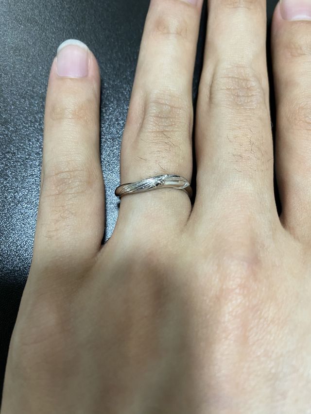 着用時、少し近くで撮影