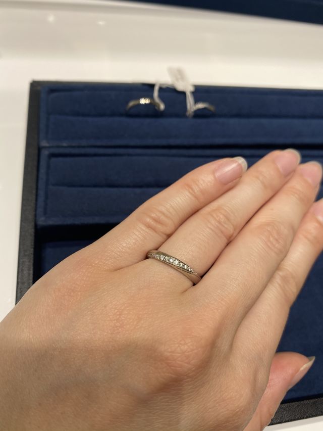 購入前に試着した写真です