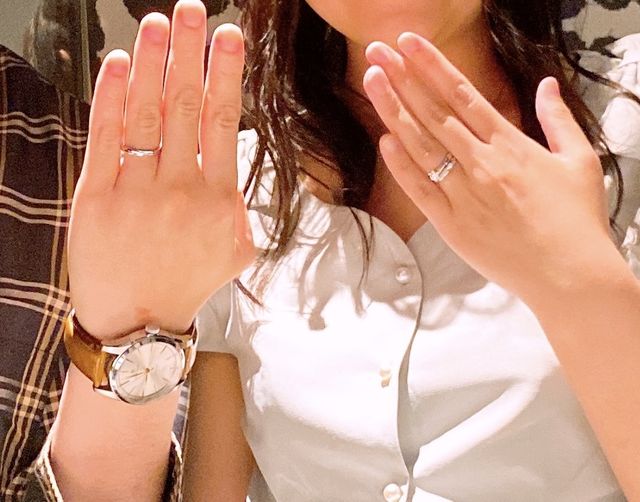 顔合わせで初めてつけました！