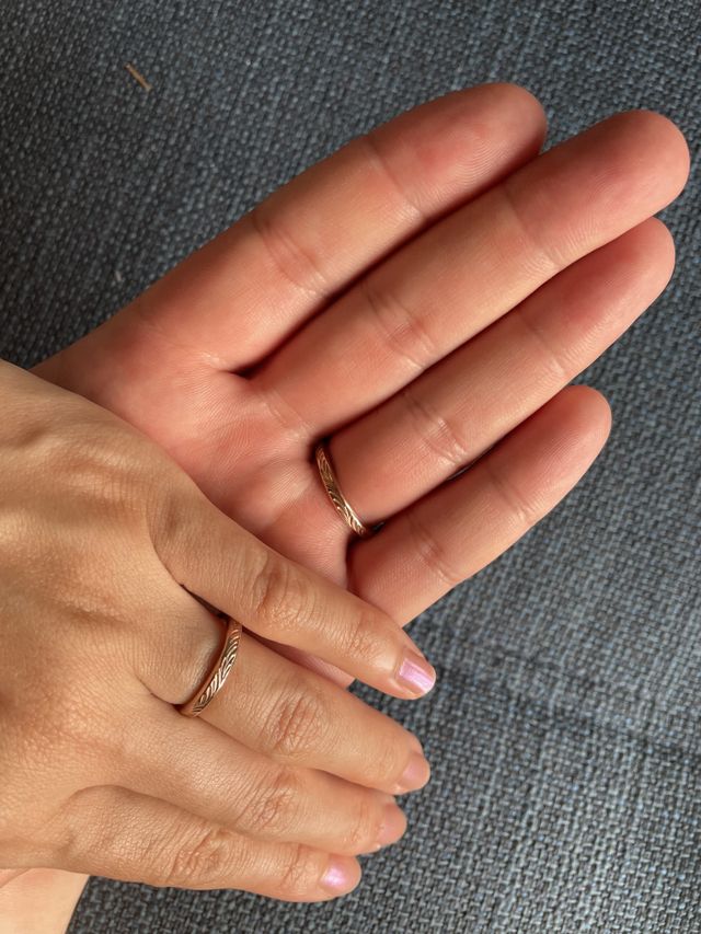 身につけた写真