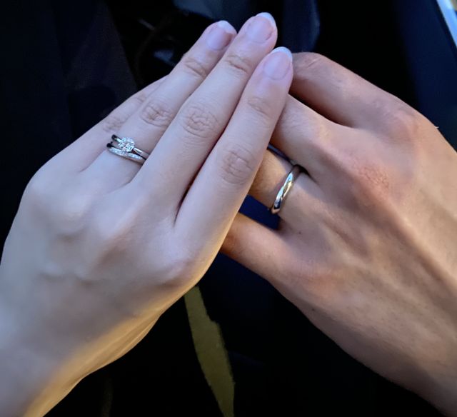 柔らかなウェーブラインで男性でも馴染みやすくて素敵です