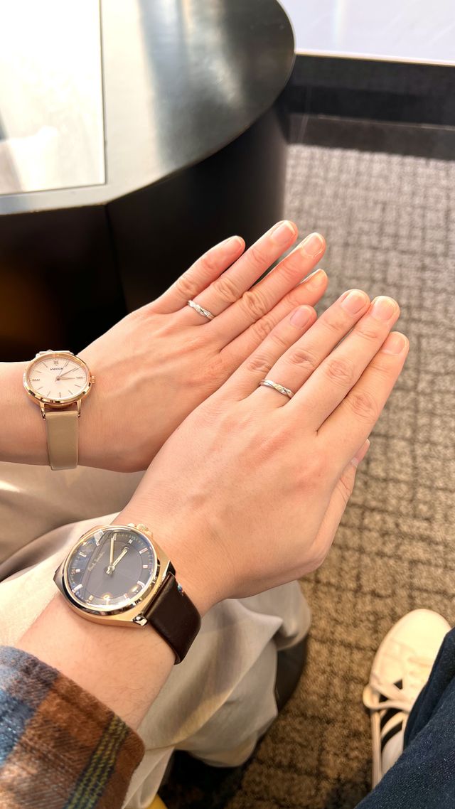 仕上がって初めてつけた時の写真。