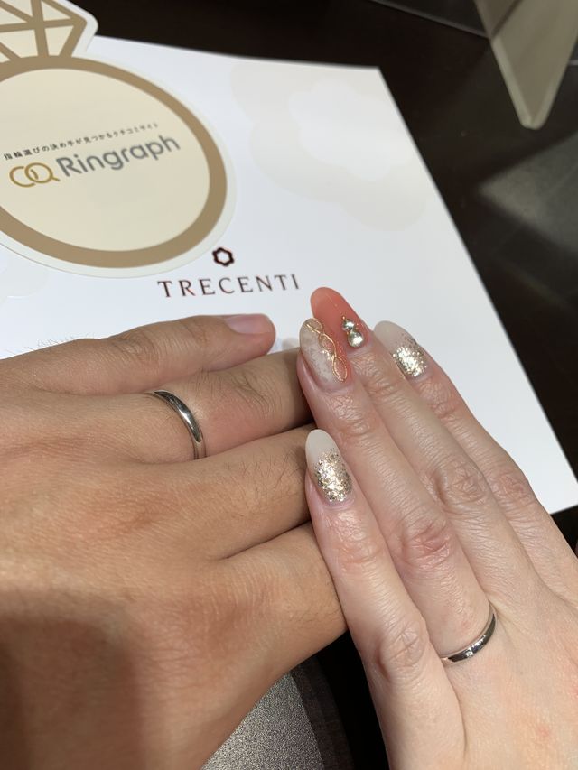 シンプルなストレートリング